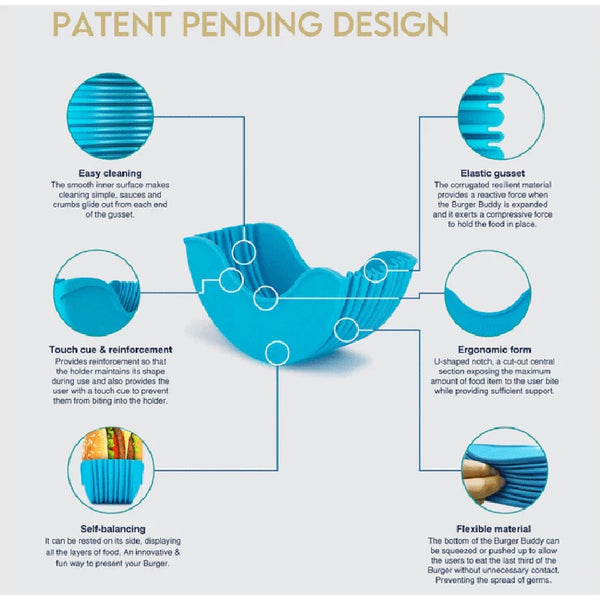 Praktisk Burgerhållare i Silikon